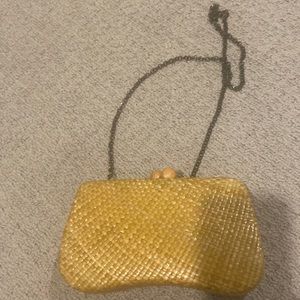Anthropolgie straw crossbody bag